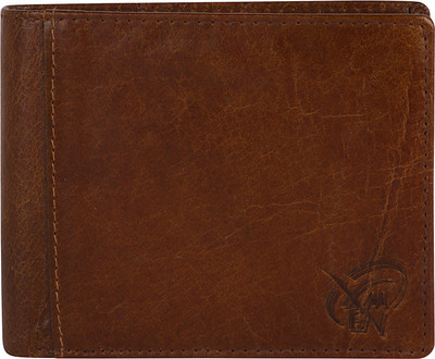 

Kidania Men Brown Genuine Leather Wallet(3 Card Slots)