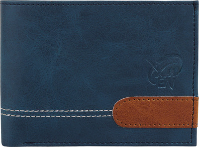

Kidania Men Blue Artificial Leather Wallet(2 Card Slots)