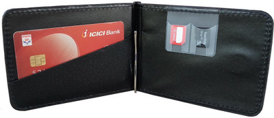 

HEENA FASHION Men Black Artificial Leather Money Clip(5 Card Slots)