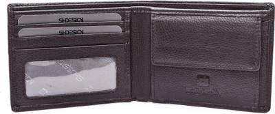 

SH DESIGN Men Brown Genuine Leather Wallet(2 Card Slots)