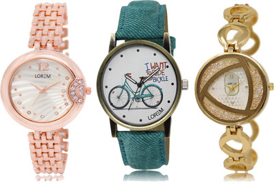 

LOREM FZ 228_229_239 Designer Strap Analog watch for Women And Girls Watches Watch - For Women