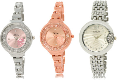

LOREM FZ 225_226_227 Designer Strap Analog watch for Women And Girls Watches Watch - For Girls