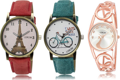 

LOREM FZ 229_230_232 Designer Strap Analog watch for Women And Girls Watches Watch - For Men & Women