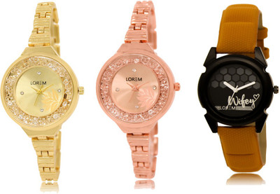 

LOREM FZ 224_225_235 Designer Strap Analog watch for Women And Girls Watches Watch - For Girls