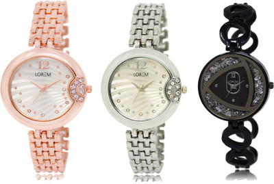 

LOREM FZ 227_228_237 Designer Strap Analog watch for Women And Girls Watches Watch - For Girls