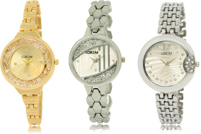 

LOREM FZ 223_224_227 Designer Strap Analog watch for Women And Girls Watches Watch - For Girls
