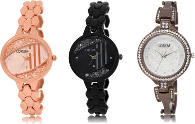 

LOREM FZ 221_222_236 Designer Strap Analog watch for Women And Girls Watches Watch - For Girls