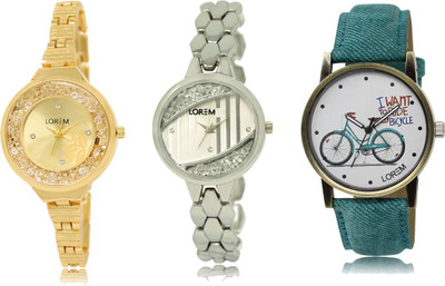 

LOREM FZ 223_224_229 Designer Strap Analog watch for Women And Girls Watches Watch - For Girls