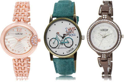

LOREM FZ 228_229_236 Designer Strap Analog watch for Women And Girls Watches Watch - For Girls