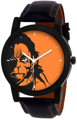 

Sea Horse SH Hanuman Print Dial Black Leather Belt Watch For Boys & Girls Watch - For Men & Women Watch - For Men