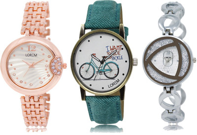 

LOREM FZ 228_229_240 Designer Strap Analog watch for Women And Girls Watches Watch - For Girls