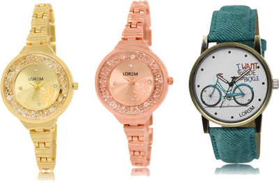 

LOREM FZ 224_225_229 Designer Strap Analog watch for Women And Girls Watches Watch - For Women