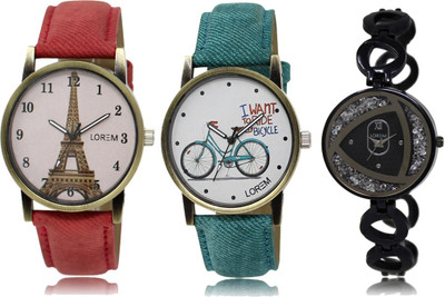 

LOREM FZ 229_230_237 Designer Strap Analog watch for Women And Girls Watches Watch - For Girls