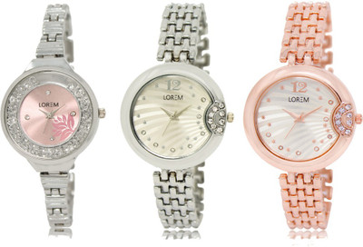 

LOREM FZ 226_227_228 Designer Strap Analog watch for Women And Girls Watches Watch - For Girls