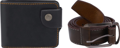 

Peacock Mundkar Wallet, Belt Combo(Brown)