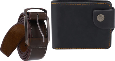 

Peacock Mundkar Wallet, Belt Combo(Brown)