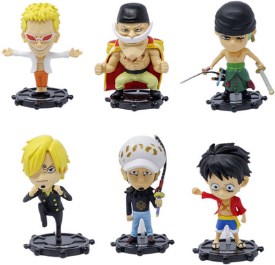 

Shoppernation Anime Action Figures 3.5 Inch Tall (Pack of 6) - 36p - Highly Detailed Collectable Toys(Multicolor)