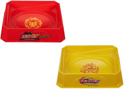 

Assemble Bey Blade Metal Fury Cosmic Pegasus Legends Beystadium Pack of 2(Yellow, Red)