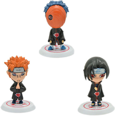 

Shoppernation Anime Action Figures 3 Inch Tall (Pack of 3) - 13p - Highly Detailed Collectable Toys(Multicolor)