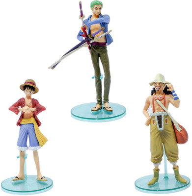 

Shoppernation Anime Action Figures 5 Inch Tall (Pack of 3) - 123p - Highly Detailed Collectable Toys(Multicolor)