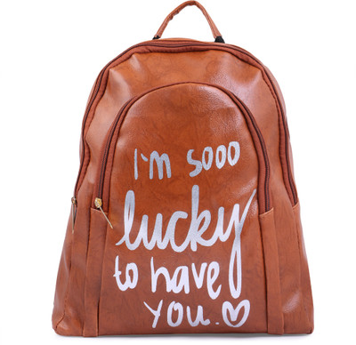 

Techno wear Womens , Girls 10 L Backpack(Brown)