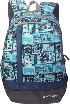 

SCATCHITE 077 Aqua 20 L Laptop Backpack(Multicolor), White