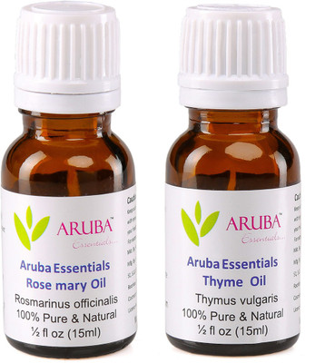 

Aruba Essentials Rosemary Oil & Thyme Oil 100% Undiluted Combo of 15 ml each(30 ml)