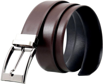 

Tamanna Men Formal Black, Brown Genuine Leather Reversible Belt