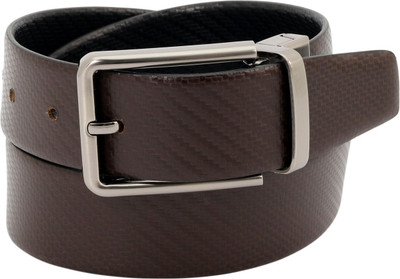 

Alaska Men Formal Brown, Black Genuine Leather Reversible Belt, Black;brown