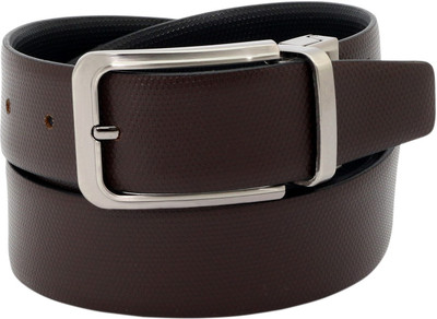 

Alaska Men Formal Brown, Black Genuine Leather Reversible Belt, Black;brown
