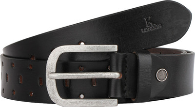 

K London Men Formal, Casual Black Genuine Leather Belt