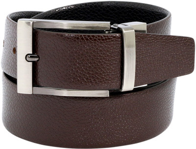 

Alaska Men Formal Brown, Black Genuine Leather Reversible Belt, Black;brown