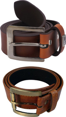 

Peacock Mundkar Men Tan Artificial Leather Belt