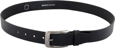 

WalletLee Men Formal Black Genuine Leather Belt