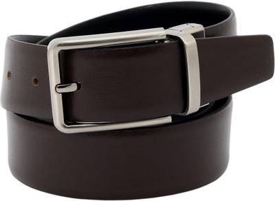 

Alaska Men Formal Brown, Black Genuine Leather Reversible Belt, Black;brown