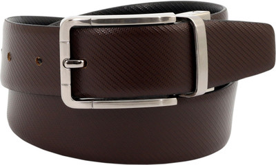 

Alaska Men Formal Brown, Black Genuine Leather Reversible Belt, Black;brown