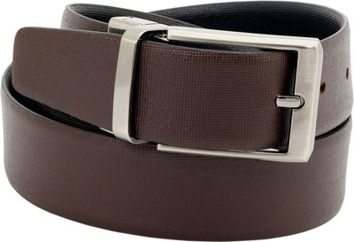 

Alaska Men Formal Brown, Black Genuine Leather Reversible Belt, Black;brown
