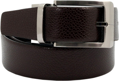 

Alaska Men Formal Brown, Black Genuine Leather Reversible Belt, Black;brown
