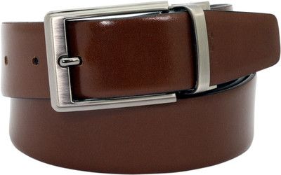 

Alaska Men Formal Tan, Black Genuine Leather Reversible Belt, Black;tan