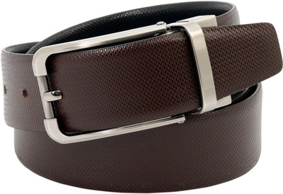 

Alaska Men Formal Brown, Black Genuine Leather Reversible Belt, Black;brown