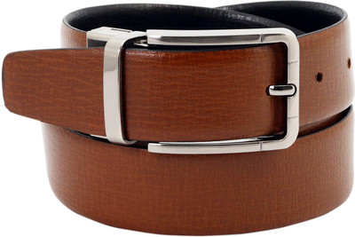 

Alaska Men Formal Tan, Black Genuine Leather Reversible Belt, Black;tan