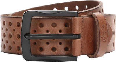 

People Men Casual Brown Genuine Leather Belt