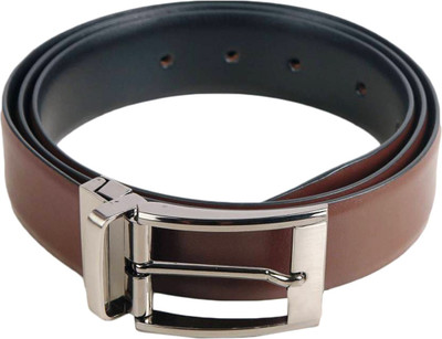 

Tamanna Men Formal Black, Brown Genuine Leather Reversible Belt
