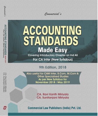 Accounting Standards Made Easy for CA Inter (New Syllabus)(English, Paperback, CA Ravi Kanth Miriyala, CA Sunitanjani Miriyala)