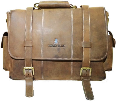 

SQUID BLUE SB18LPFB01 Medium Briefcase - For Men(Brown)