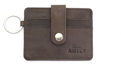

Arist 4 Card Holder(Set of 1, Brown)