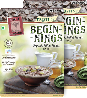 

Beginnings Organic Millet Flakes - Ragi(600 g, Box, Pack of 2)