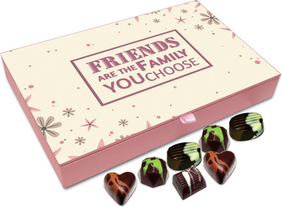 

Chocholik Friendship Gift - Friends are the family - 12pc Truffles(144 g)