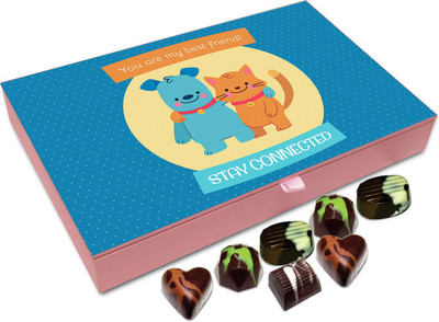 

Chocholik Friendship Gift - Stay connected - 12pc Truffles(144 g)