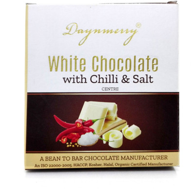 

Daynmerry White Chocolate with chilli & Salt -40 gm - Pack of 4 Bars(Pack of 4, 160 g)